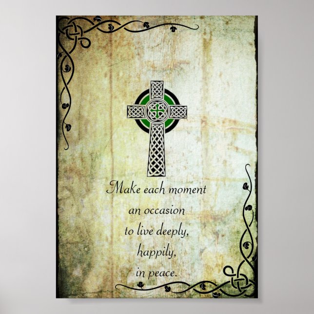 Celtic Cross - Erstellen Sie jeden Moment Kostenvo Poster (Vorne)