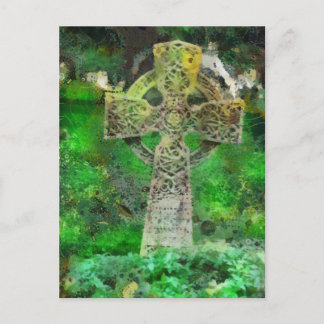 Celtic Cross Gravestone Postkarte
