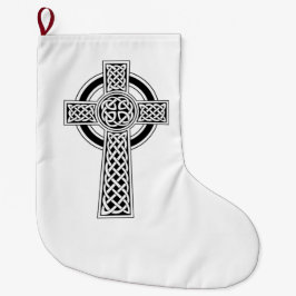 Celtic Cross Großer Weihnachtsstrumpf