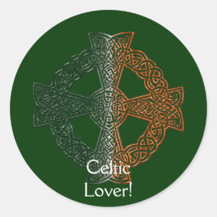 CELTIC CROSS IRISH CLASSICS Collection Runder Aufkleber