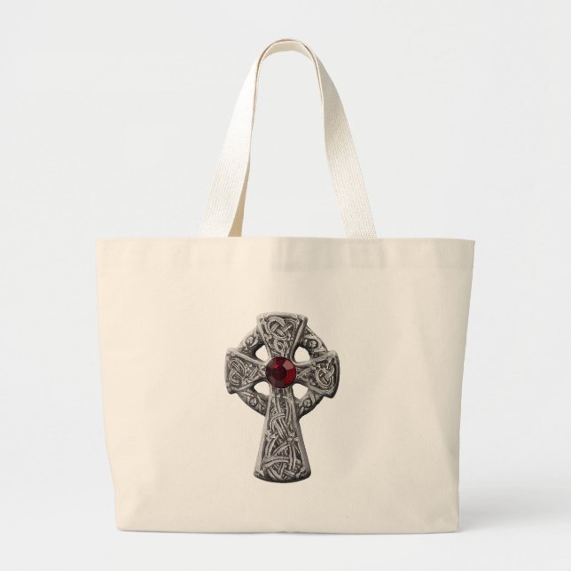 Celtic Cross Jumbo Stoffbeutel (Vorne)