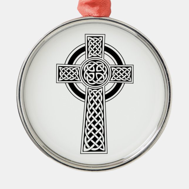 Celtic Cross Ornament Aus Metall (Vorne)