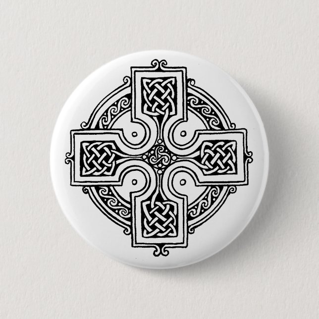 Celtic cross pattern button (Vorderseite)