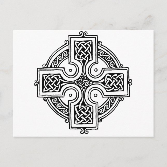 Celtic cross pattern postkarte (Vorderseite)