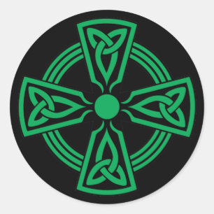 Celtic Cross Runder Aufkleber