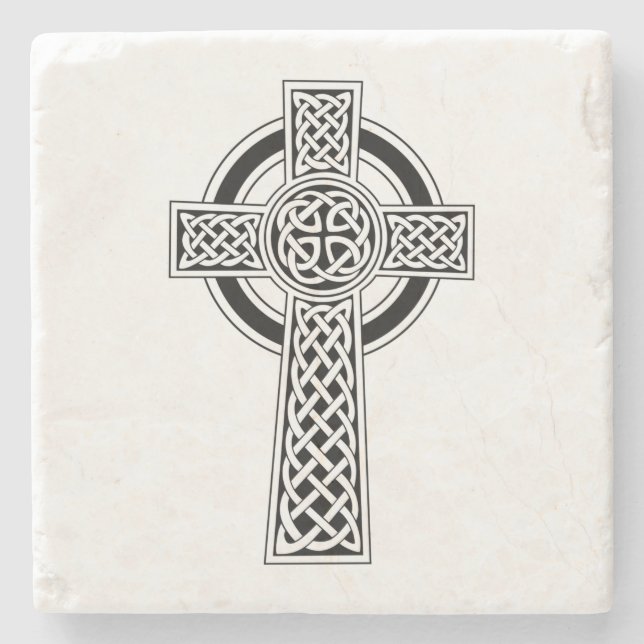 Celtic Cross Steinuntersetzer (Vorderseite)
