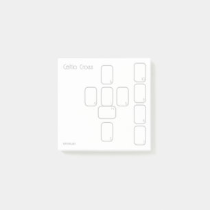 Celtic Cross Tarot Spread (klein, einfach) Post-it Klebezettel