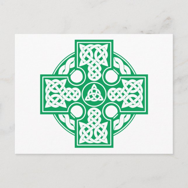 Celtic cross v2 postkarte (Vorderseite)