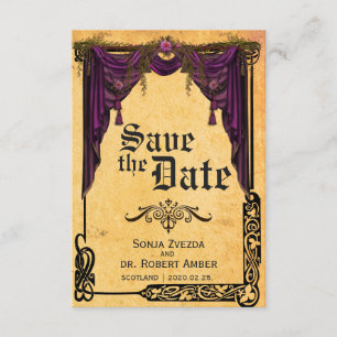 Celtic Curtain Wedding Save the Date Einladung