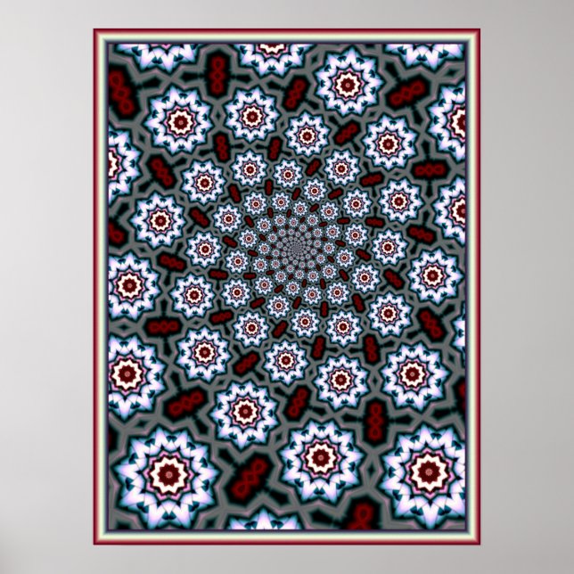 Celtic Daisies Pattern Poster (Vorne)