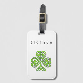Celtic Design Kleeblatt St. Patrick's Day Slainte Gepäckanhänger