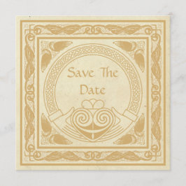 Celtic Design mit Claddagh Wedding speichern Sie d Save The Date