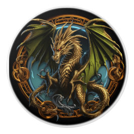 Celtic Dragon Keramikknauf