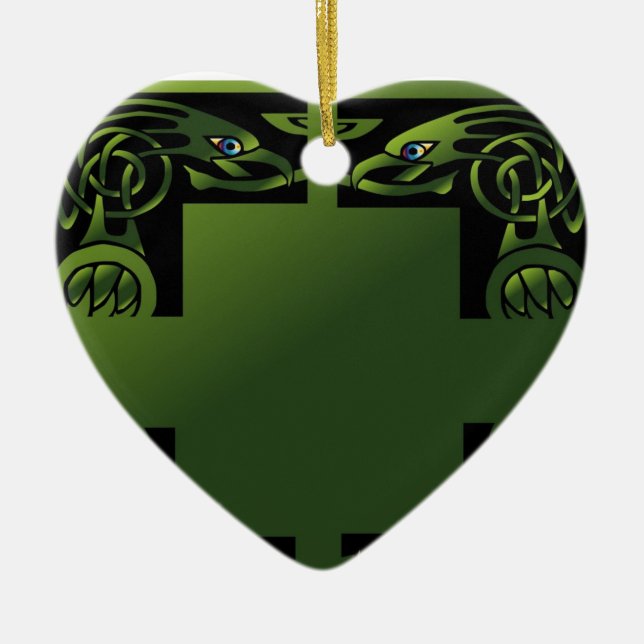 Celtic Dragon Keramikornament (Vorne)