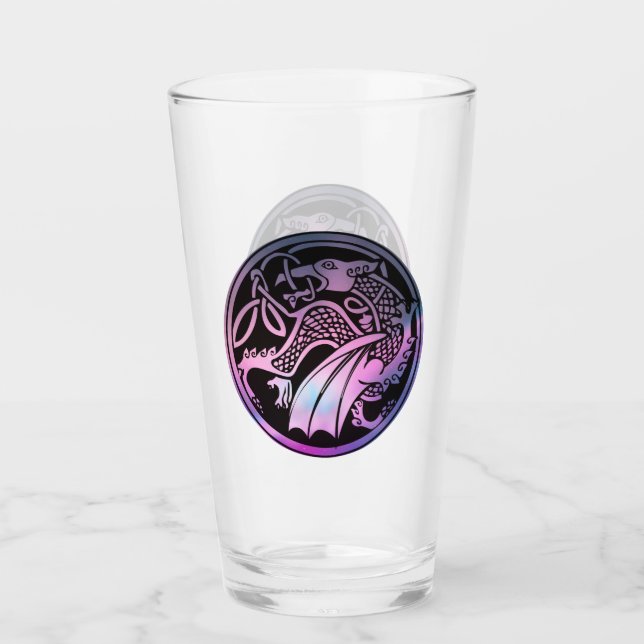 Celtic Dragon Round Glas (Vorderseite)