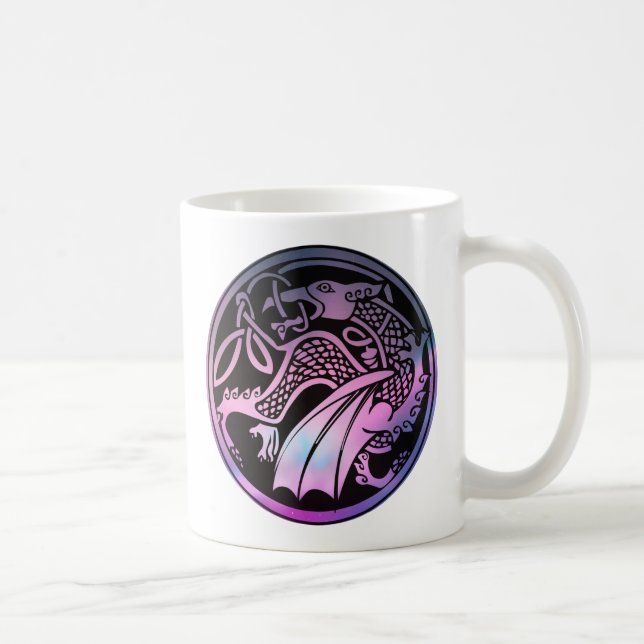 Celtic Dragon Round Kaffeetasse (Rechts)