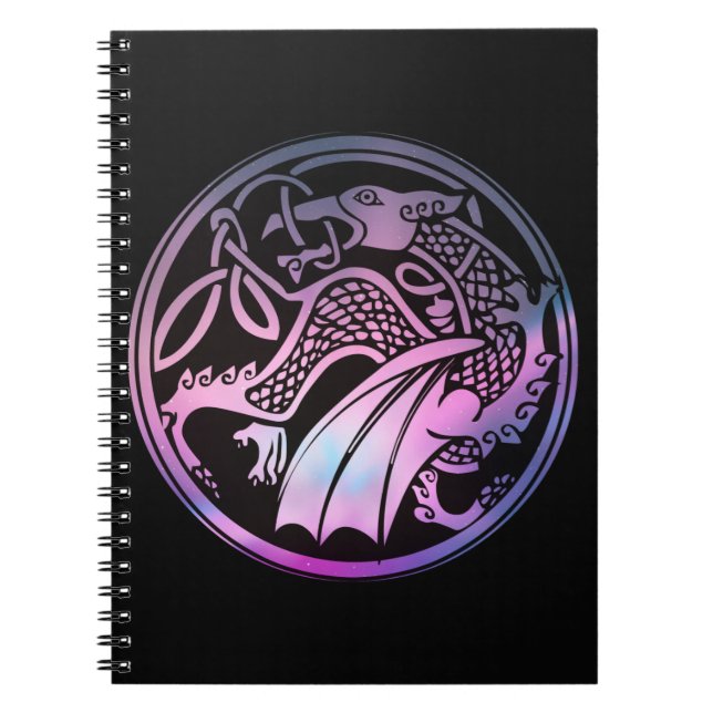 Celtic Dragon Round Notizblock (Vorderseite)