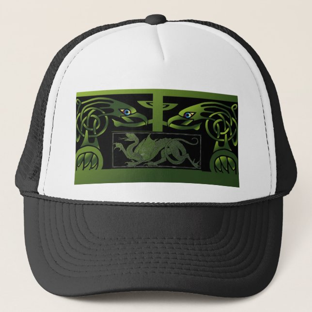 Celtic Dragon Truckerkappe (Vorderseite)