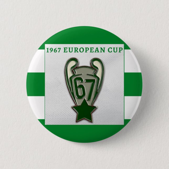 CELTIC ECW 67 BUTTON ABZEICHEN TROPHY DESIGN (Vorderseite)
