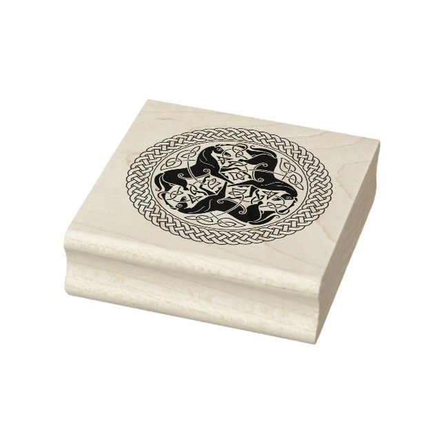 Celtic Epona Knoten mit Pferden Gummistempel (Stempel)