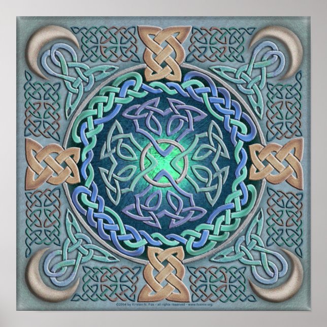 Celtic Eye of the World Fine Art Poster (Vorne)