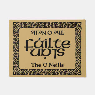 Celtic Fáilte/Slán (willkommen/gut durch) personal Fußmatte