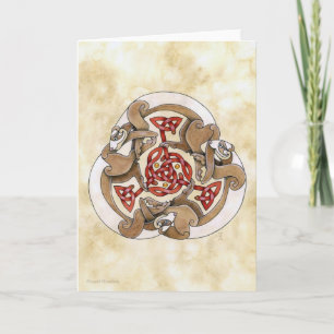Celtic Ferret Triskel Karte