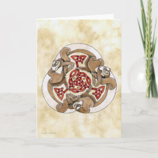 Celtic Ferret Triskel Karte