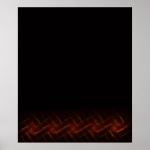 Celtic Flame Fraktal Print Poster
