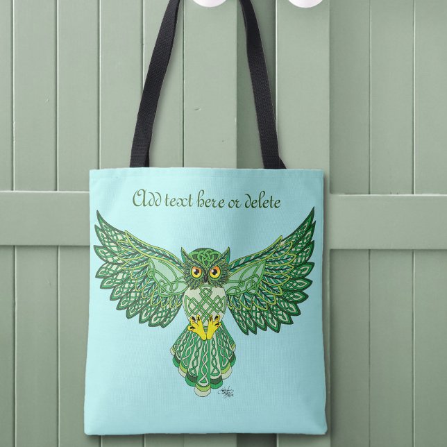 Celtic Flight Owl Green Tasche (Von Creator hochgeladen)