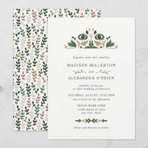 Celtic Folk Art Wedding Einladung