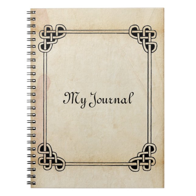 Celtic Frame Antique Journal Notizblock (Vorderseite)