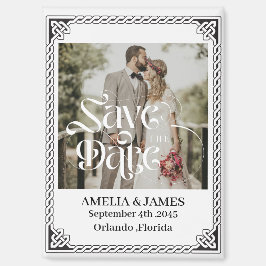 Celtic Frame Wedding Save the Date Magnet