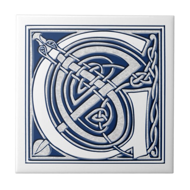 Celtic G Monogram Fliese (Vorderseite)