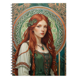 Celtic Girl Spiral Notebook 6 Notizblock