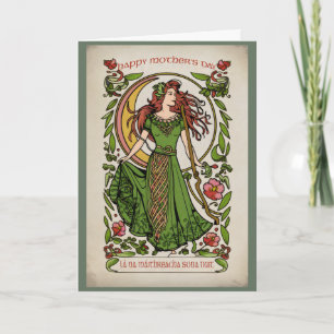 Celtic Goddess Irish Mother Day Karte