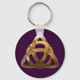 Celtic Gold Trinity Knot Schlüsselanhänger