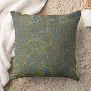 Celtic Green Blue Pattern Kissen