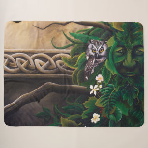 Celtic Green Man Owl Sherpadecke