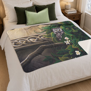 Celtic Green Man Owl Sherpadecke