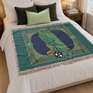 Celtic Green Owl Decke