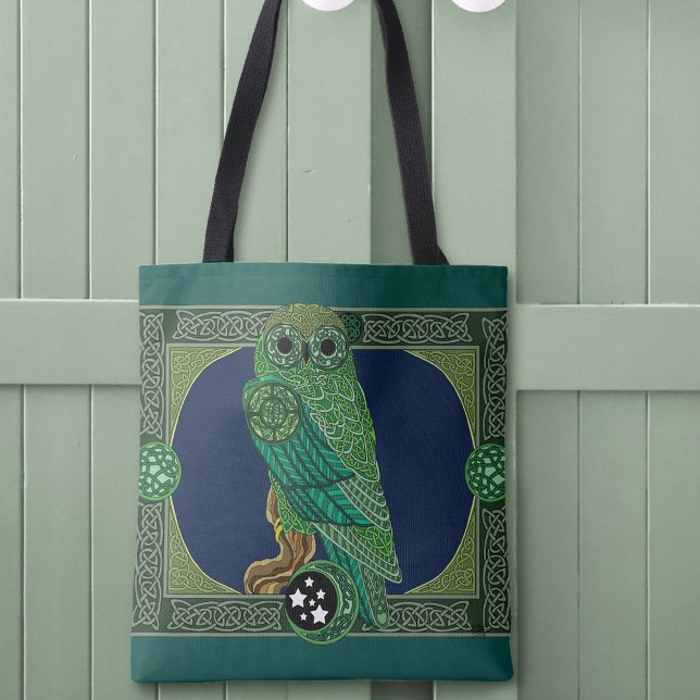 Celtic Green Owl Tasche (Von Creator hochgeladen)
