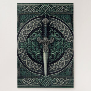 Celtic Green und Silver Sword
