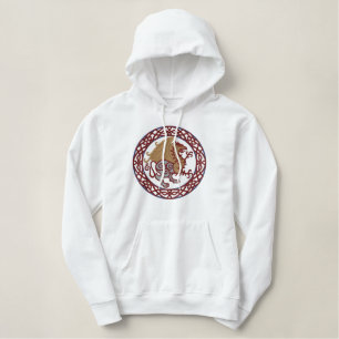 Celtic Griffin Bestickter Hoodie