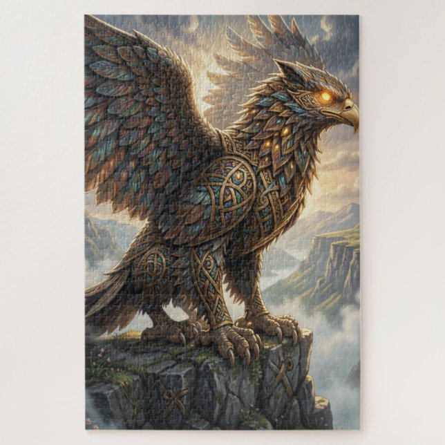Celtic Griffin Jigsaw Puzzle (Vertikal)