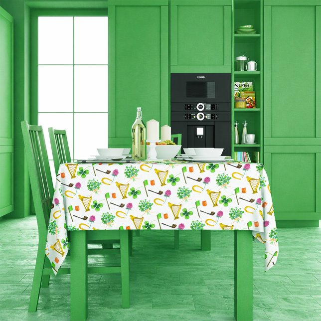 Celtic Harp St. Patrick's Day Tischdecke (Von Creator hochgeladen)