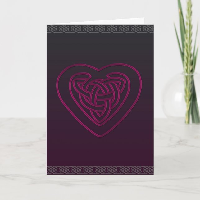 Celtic Heart Card Karte (Vorderseite)