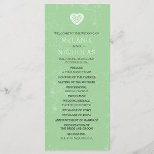 Celtic Heart Irish Wedding Program 3991 Programm