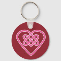 Celtic Heart Red Schlüsselanhänger