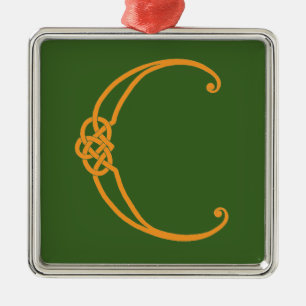 Celtic Initial C Ornament Aus Metall